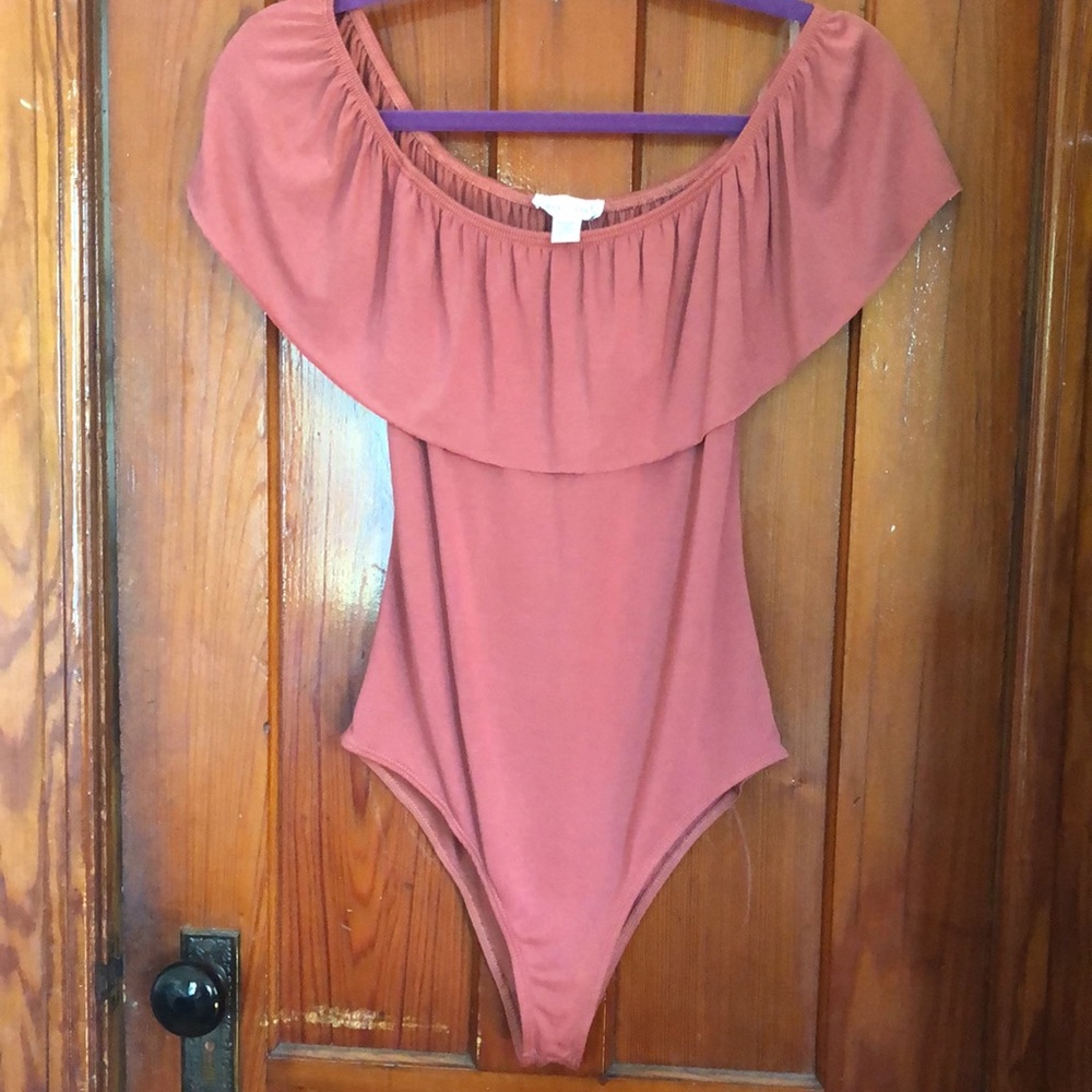 Off the shoulder body suit